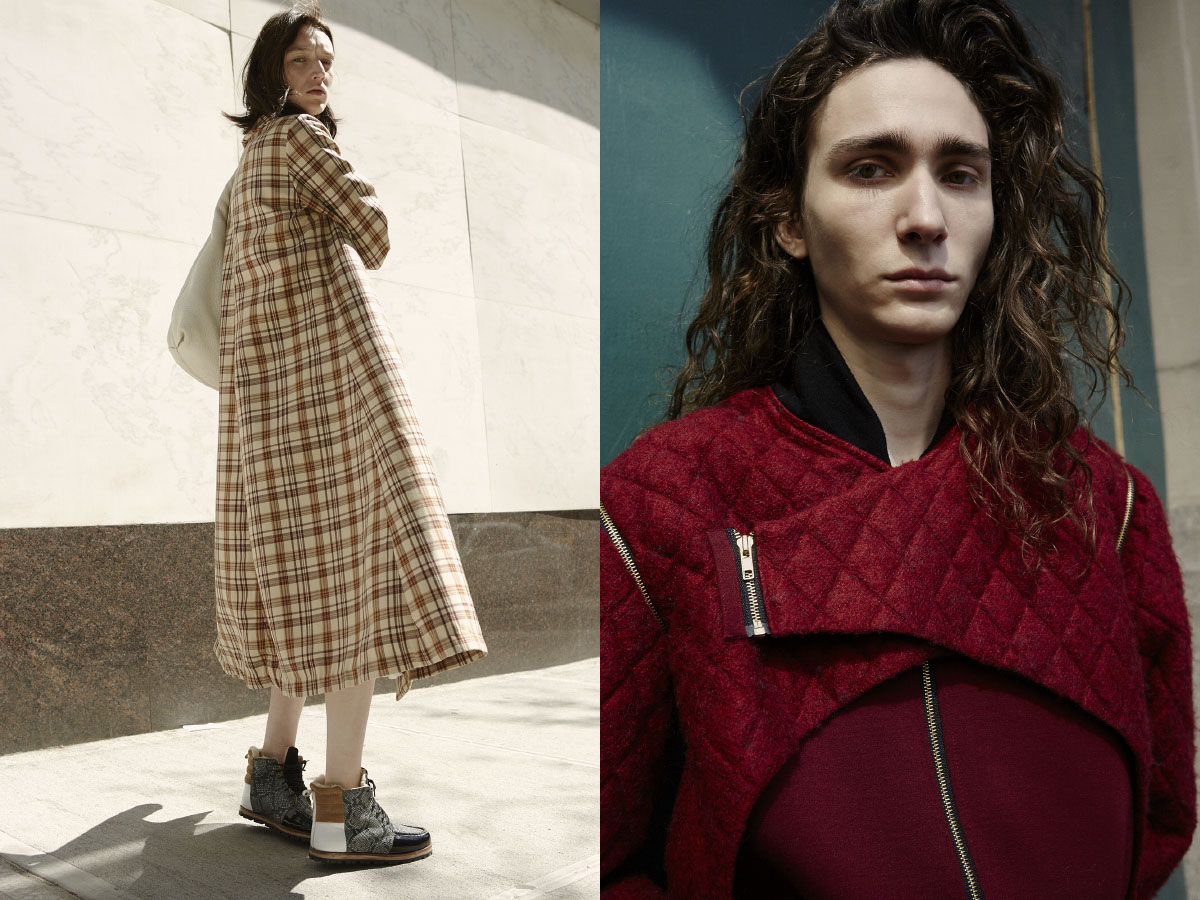 Alyssa wears coat BREELAYNE bag GUCCI shoes BERENIK . Briar wears jacket WOOD HOUSE