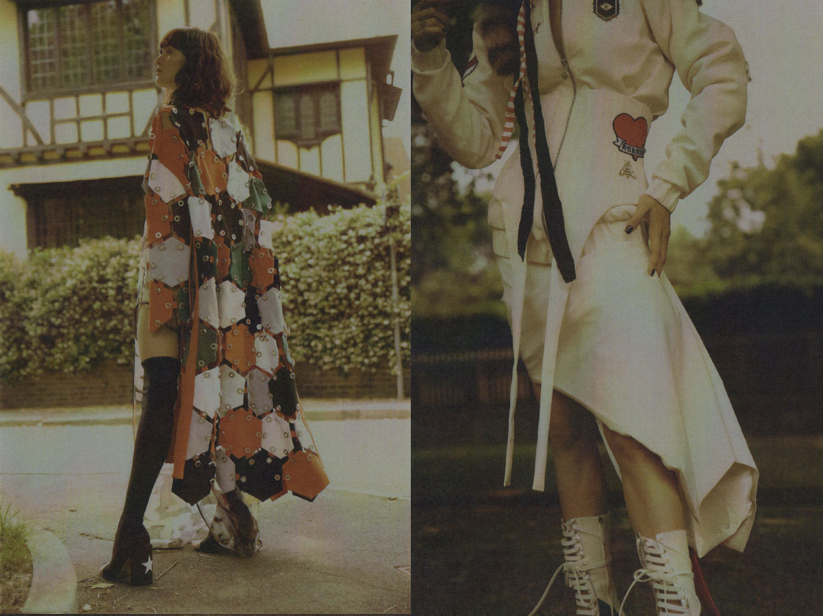 dress MARCO GRISOLIA jacket HAKAAN YILDIRIM boots GIVENCHY . jacket and skirt HAKAAN YILDIRIM shoes GUCCI