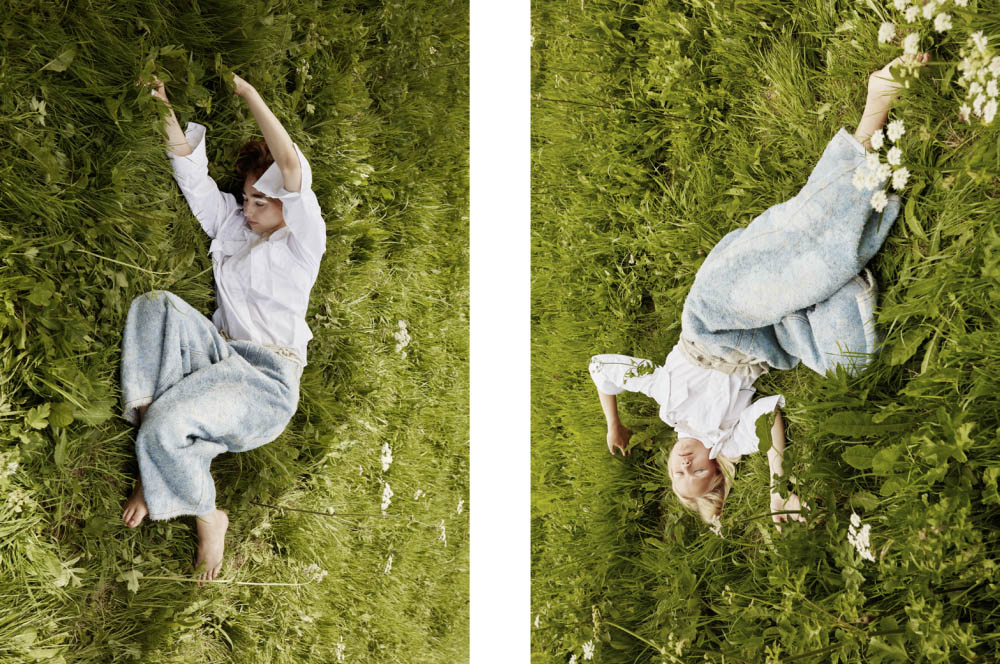 Katharina and Greta wear shirt MINJU KIM pants ANNA BORNHOLD