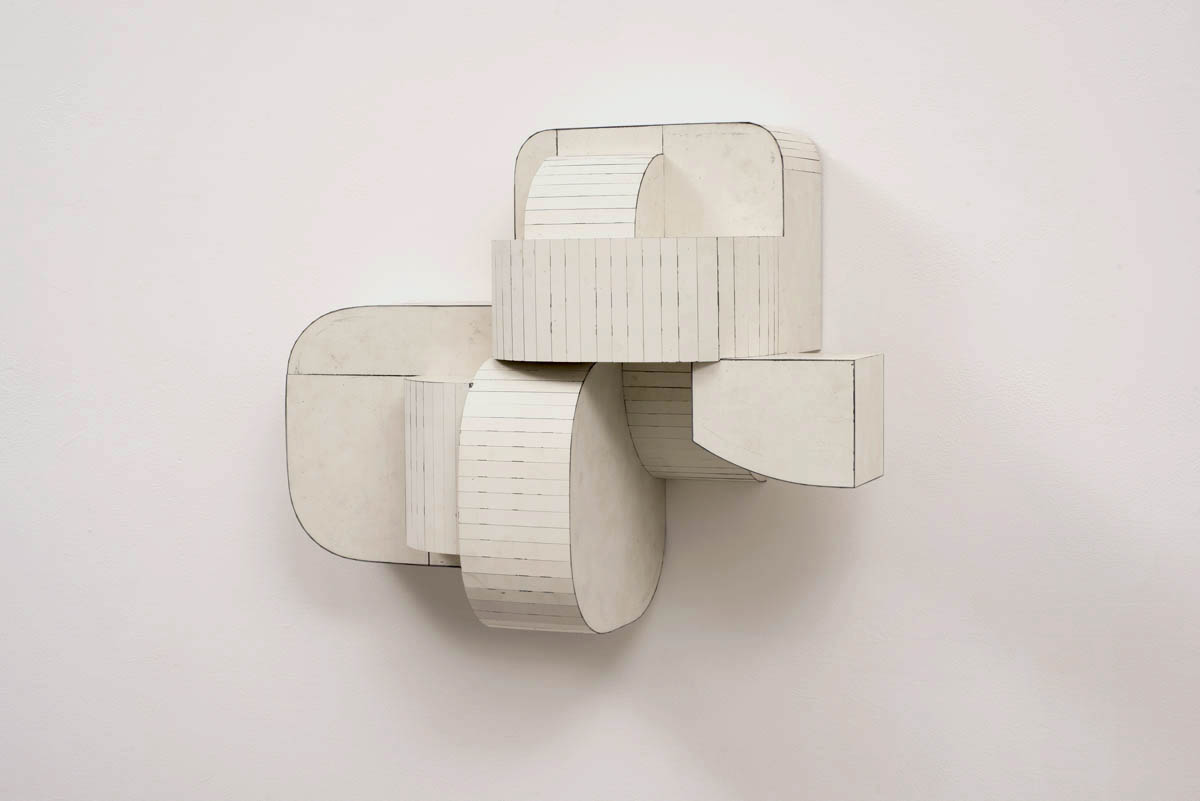 Jungle Gym, 2015, Salvage Steel, Marine-grade Plywood, Silicone, Vulcanized Rubber, Hardware, Chemicals, 45.72 x 58.42 x 25.4 cm. Private Collection, Dallas, Texas