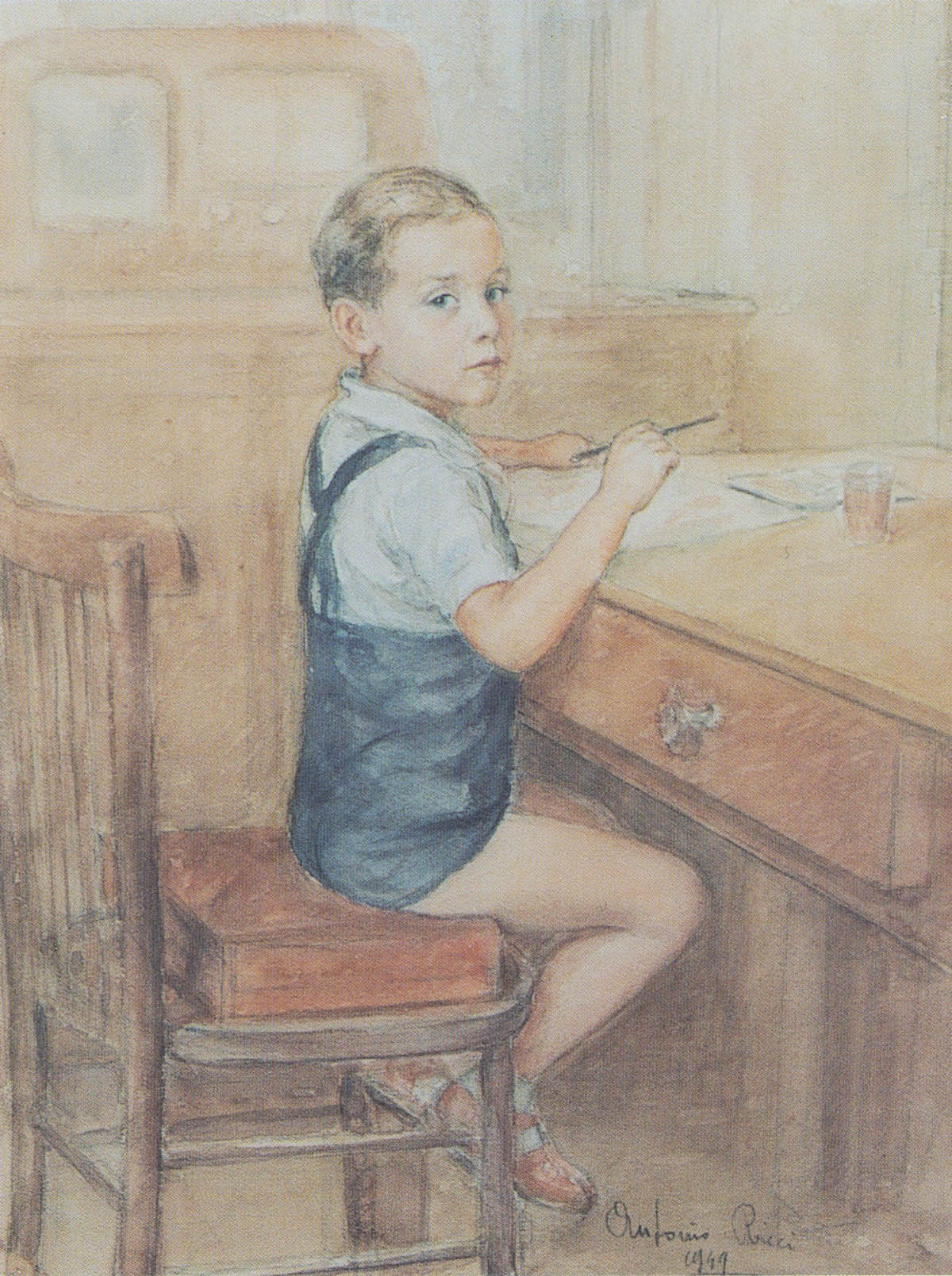 Eugenio a 5 anni, 1949