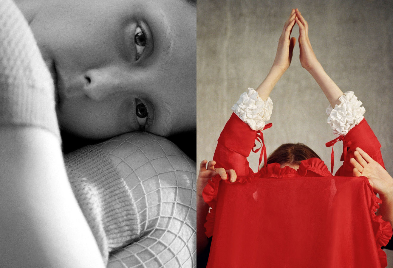 Franny wears dress ASTRID ANDERSEN . Franny wears white shirt CECILIE BAHNSEN red shirt MASHAEL ALRAJHI