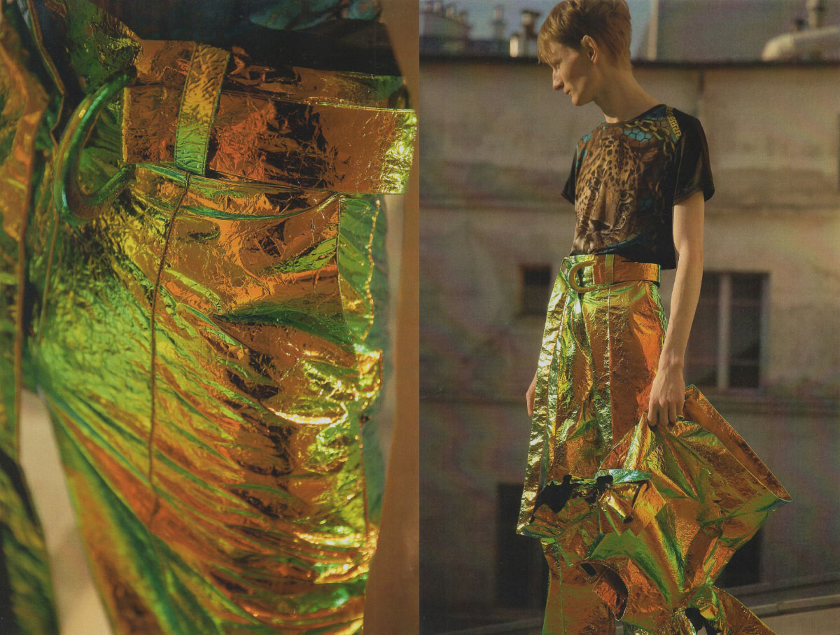 Zorian wears top MODELʼS OWN pants DROME