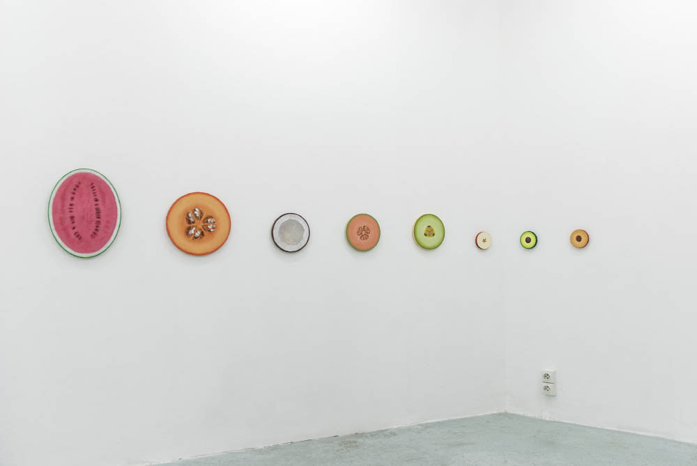 Pastel, 2016 ,Acrylic on canvas, Various dimensions. Installation view at Galerie Joseph Tang, Paris, FR