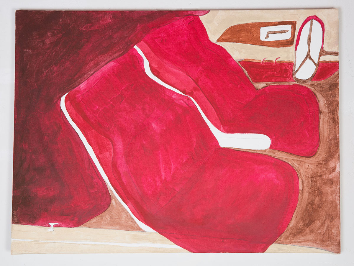 "uncles hooptie" oil on canvas 60" x 48"