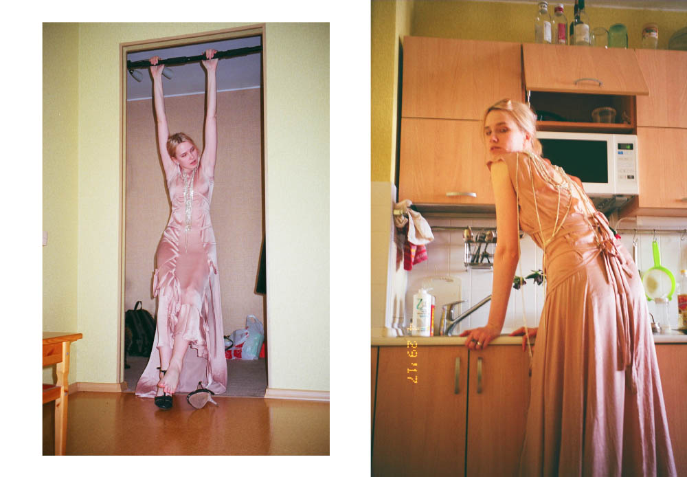 dress OLYA KOSTERINA shoes JILL STUART 