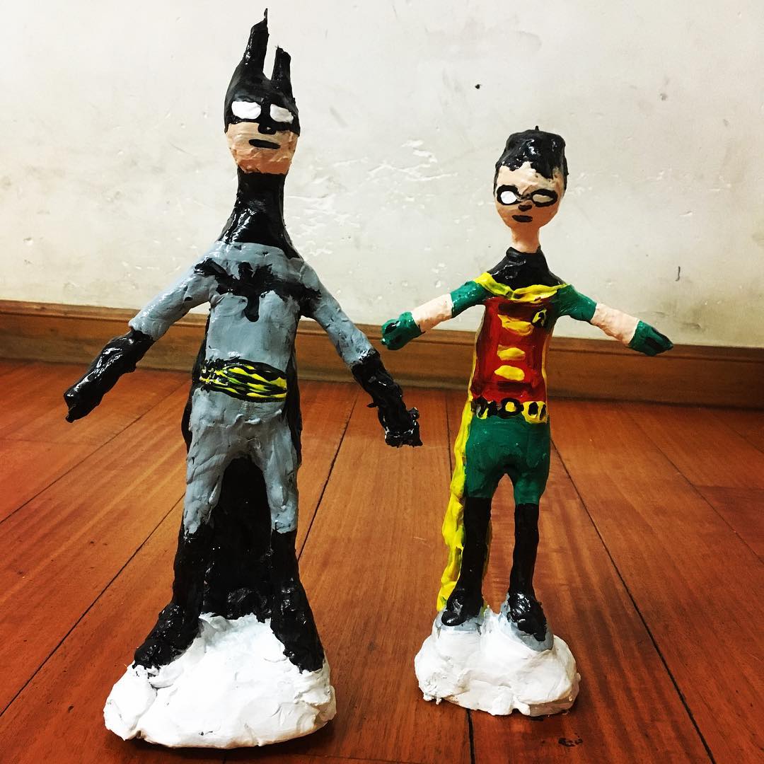 Batman and Robin's sculptures, they are actually a bigger size than the regular ones.