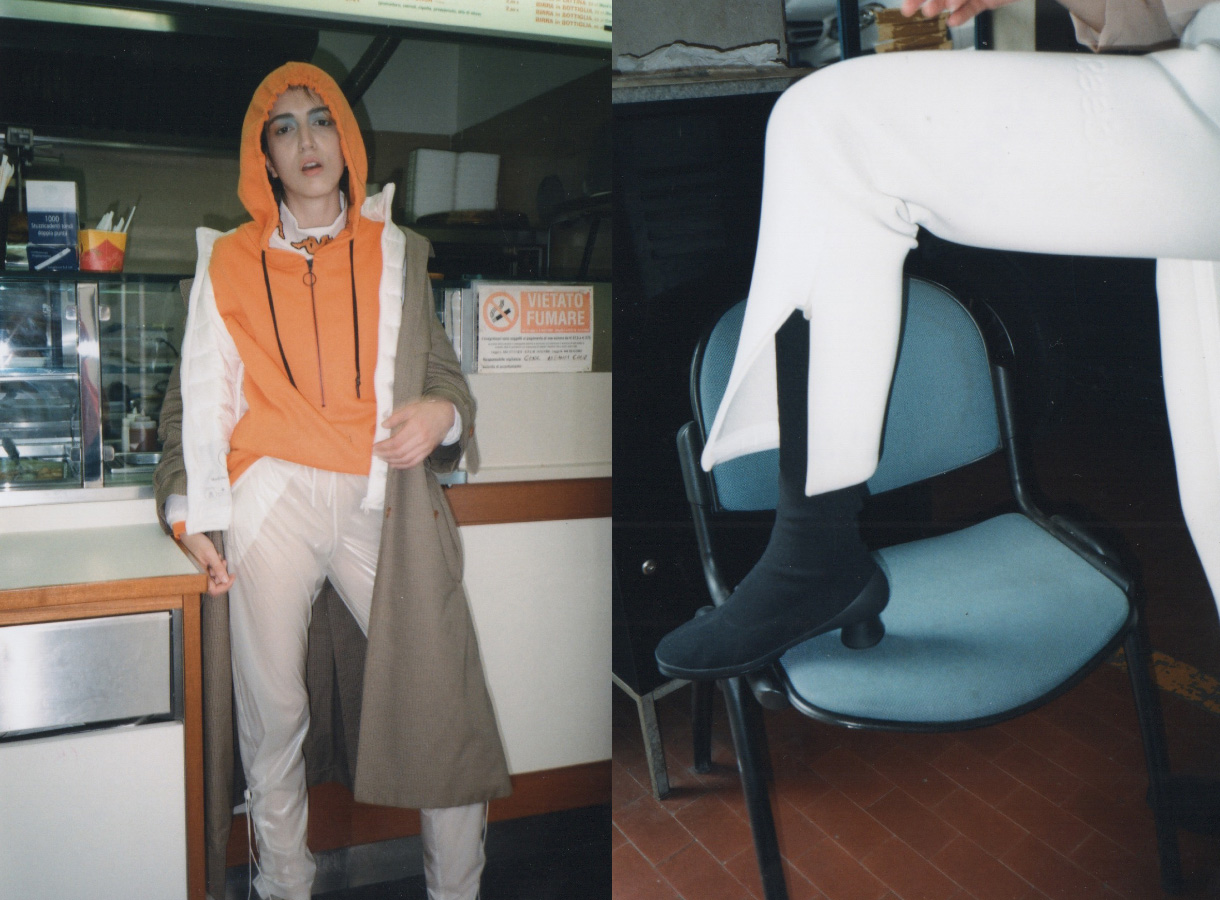 shirt and hoodie KAPPA KONTROLL track pants COTTWEILER FOR REEBOK down jacket MANGANO coat VìEN. boots CAMPER