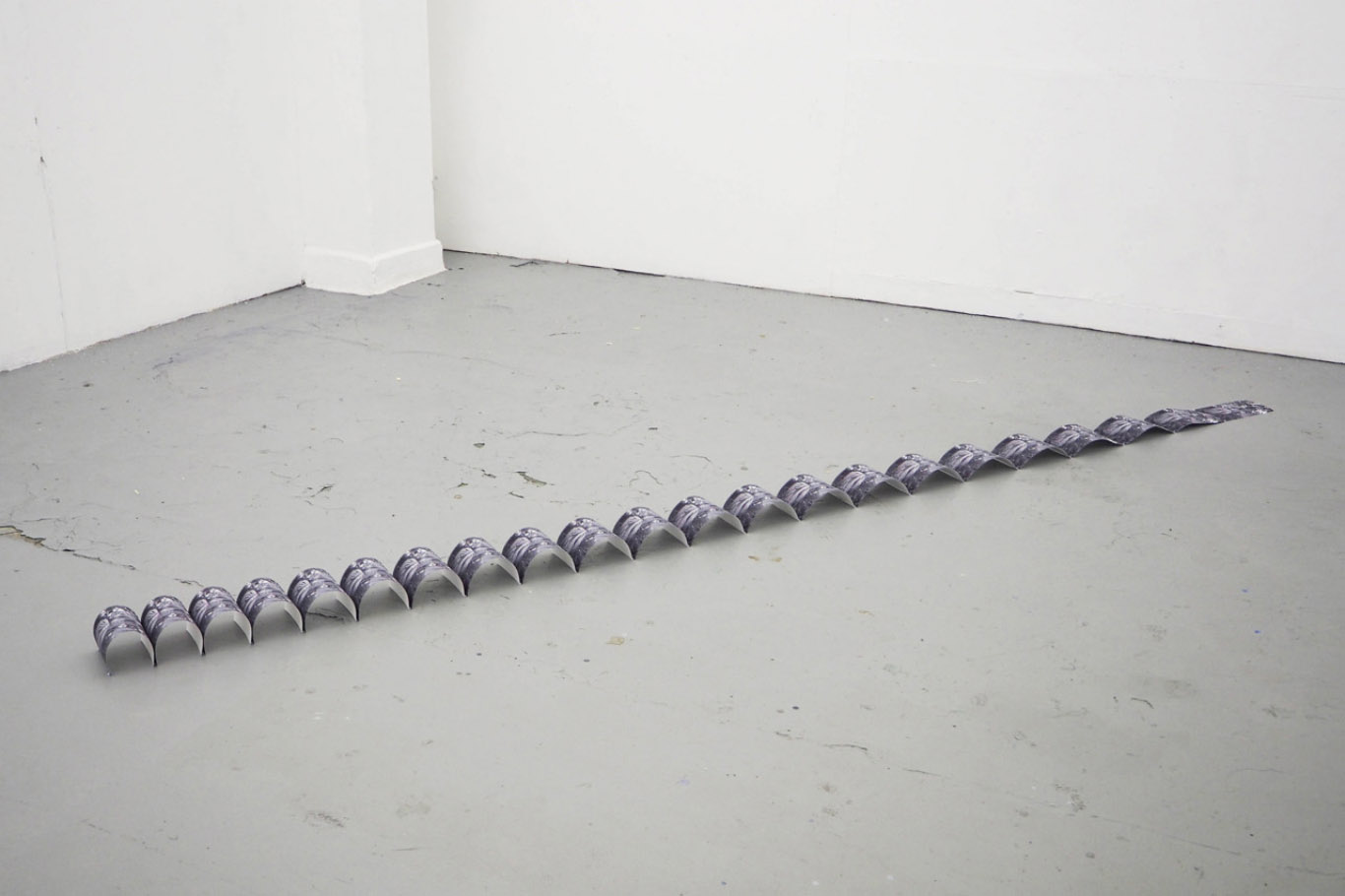 L’Immobile Comprensione, 2015, inkjet print on paper, black resin; variable dimensions