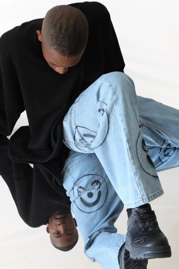 top CHALAYAN trousers LIAM HODGES shoes CAMPER