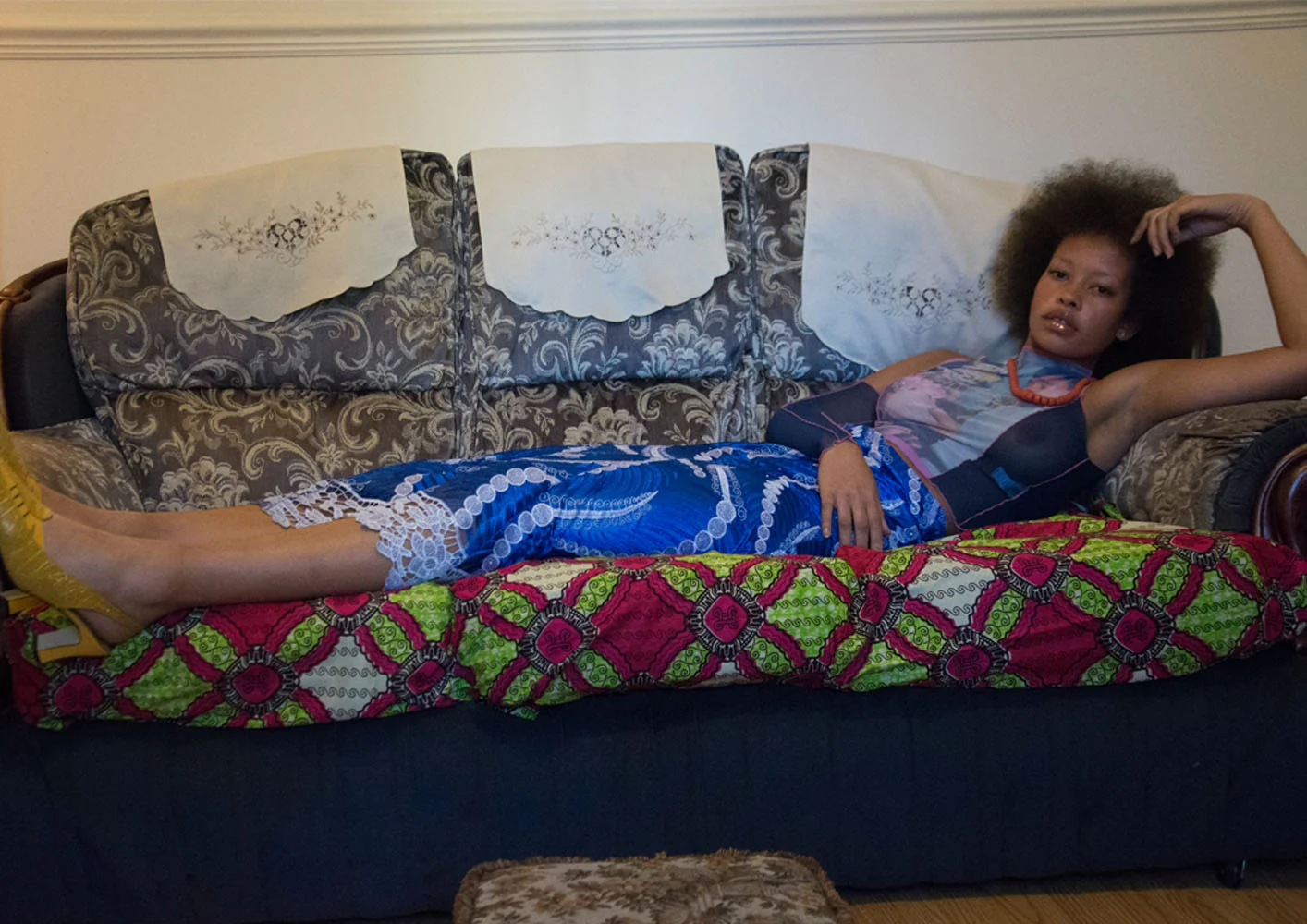 necklace TRADITIONAL NIGERIAN CORAL top NODRESS skirt TRADITIONAL NIGERIAN WEAR shoes OLIVER ASNLEY