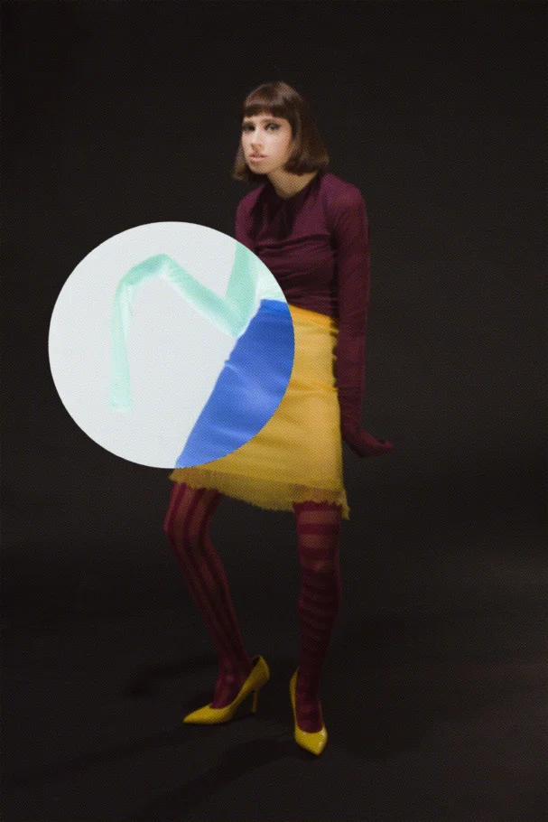 body Y/PROJECT skirt ESCADA tights MAISON SOKSI shoes DRIES VAN NOTEN