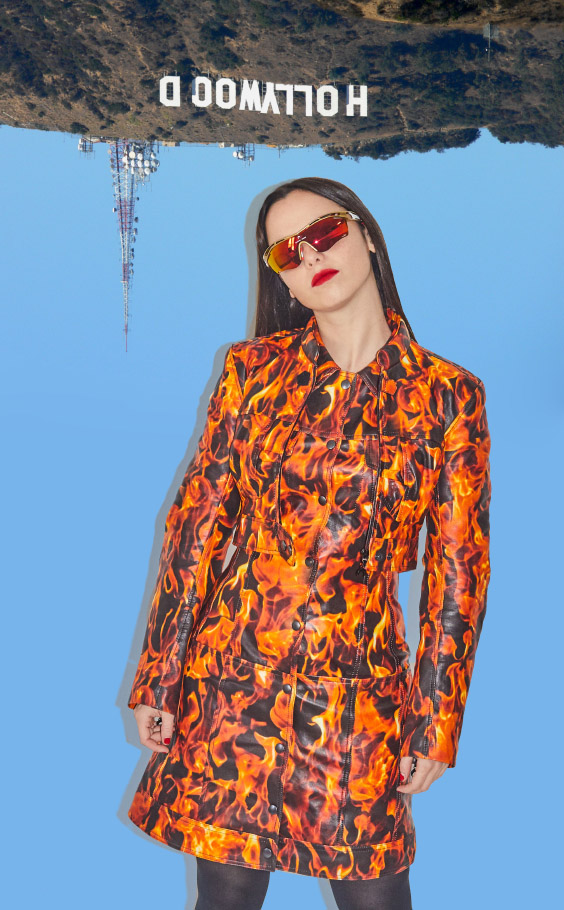 Mathilde Fernandez feat. Marine Serre art direction & set design (photographer Raphael Lugassy) MAR. 2019 Paris, France