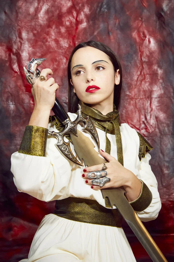 Mathilde Fernandez. HYPERSTITION promotional pictures art direction & set design (photographer Servan-Edern Ilyne) SEPT. 18 Paris, France