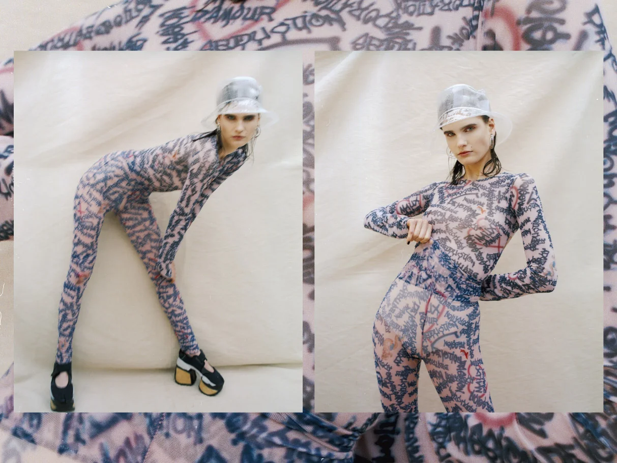 top & pant BLEU CHOSE shoes BLEU CHOSE earrings ELBE