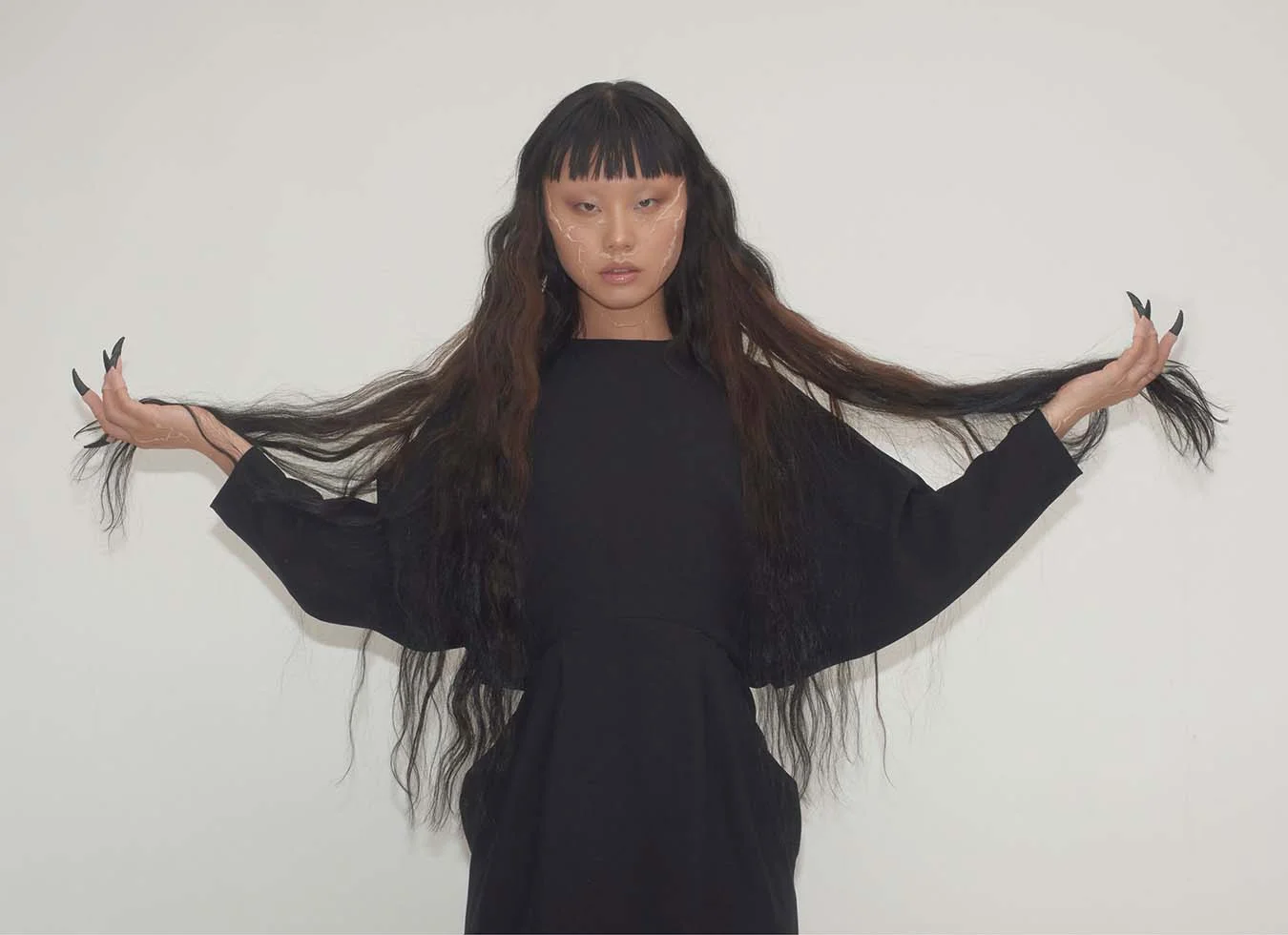 dress ACNE STUDIOS nails STYLIST'S OWN