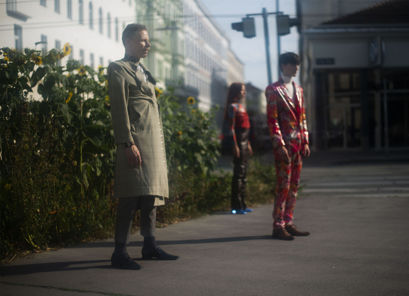THOMAS coat LOUISE STREISSLER turtleneck WOLFORD trousers WENDY JIM shoes HVALA ILIJA PAUL suit & SHOES HVALA ILIJA turtleneck WOLFORD MAREI turtleneck & shoes ARTHUR ARBESSER corset HVALA ILIJA trousers LOUISE STREISSLER