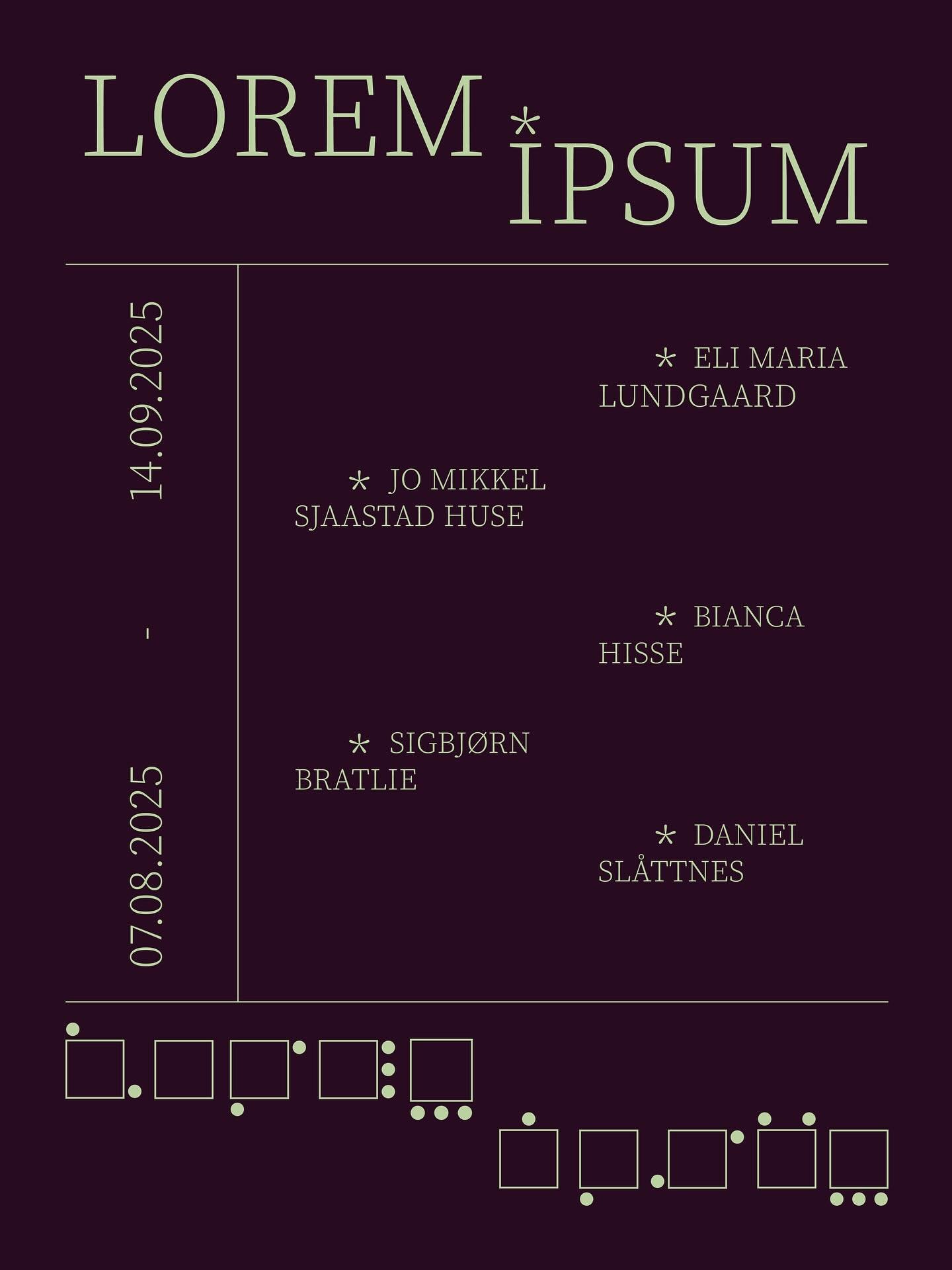 Lorem Ipsum Exhibition at BO, Oslo