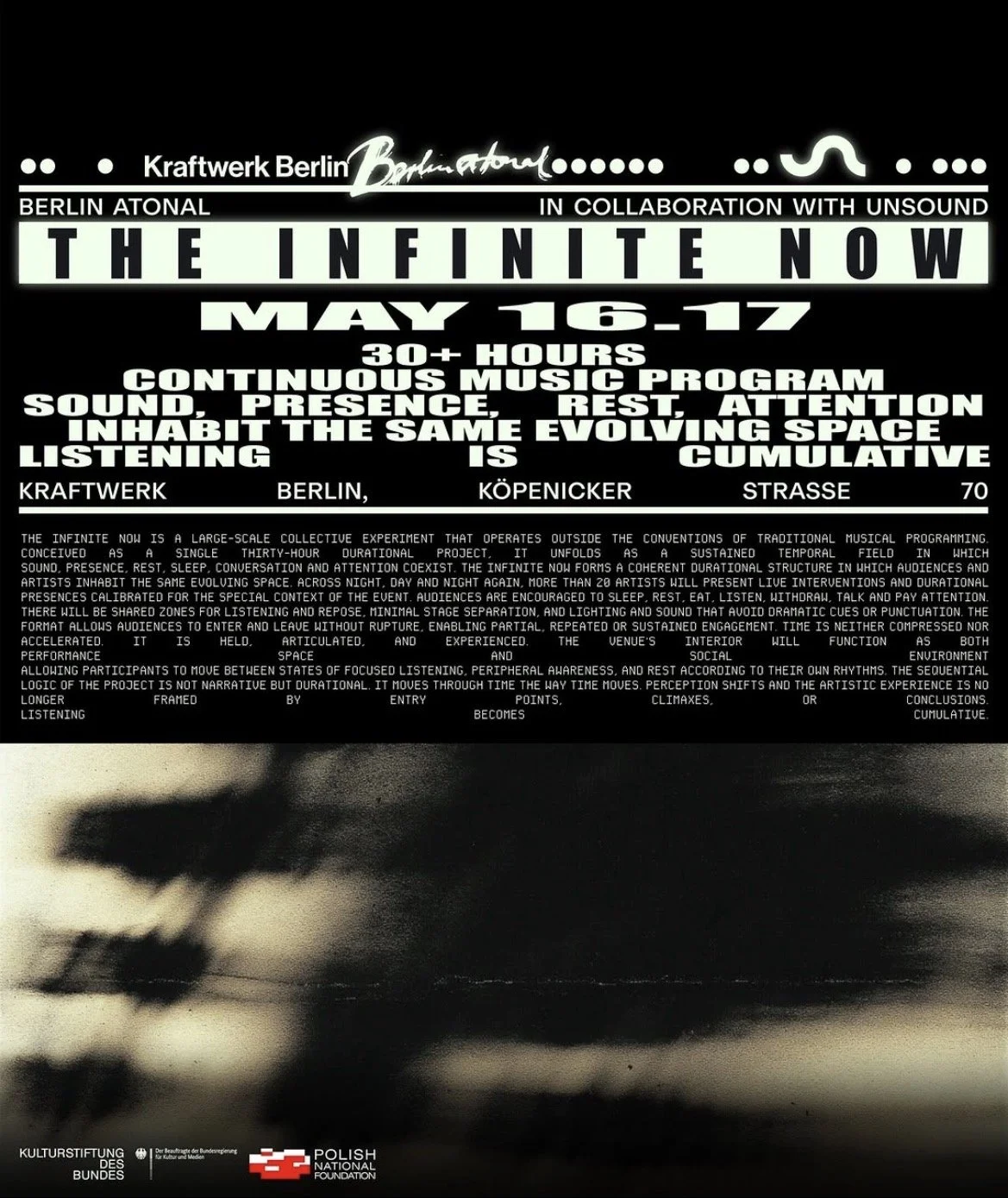 Berlin Atonal x Unsound present The Infinite Now⁠