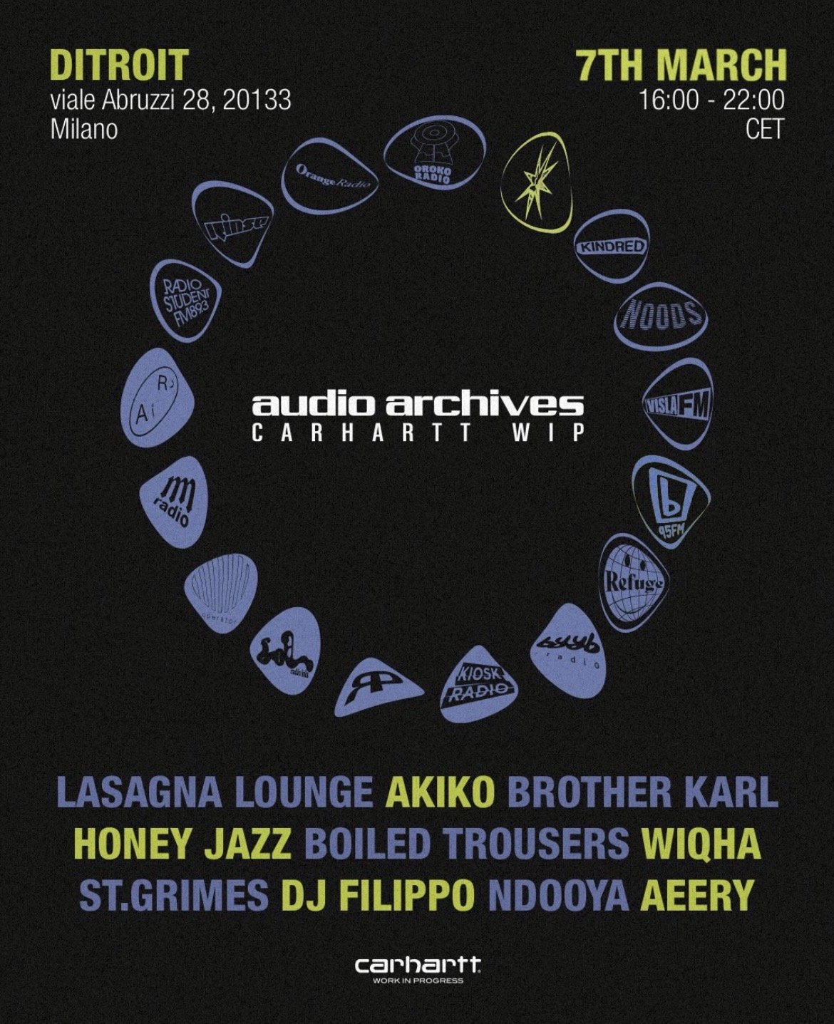 Audio Archives: @frittofm x Carhartt WIP 