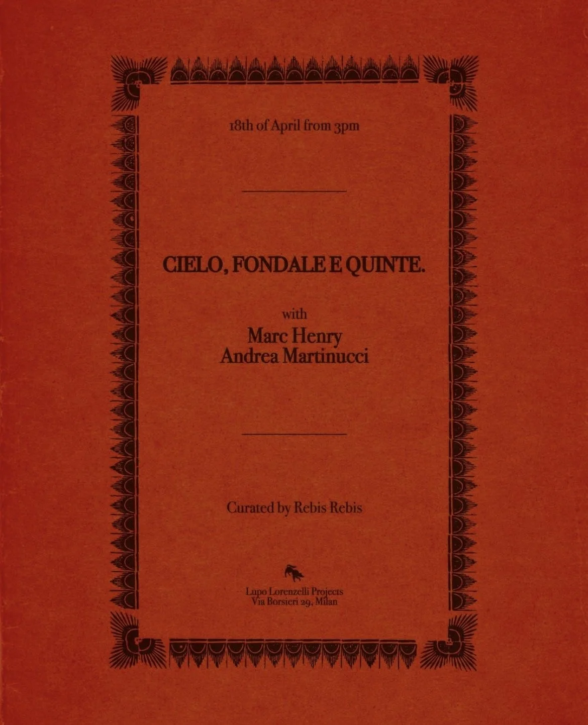 CIELO, FONDALE E QUINTE