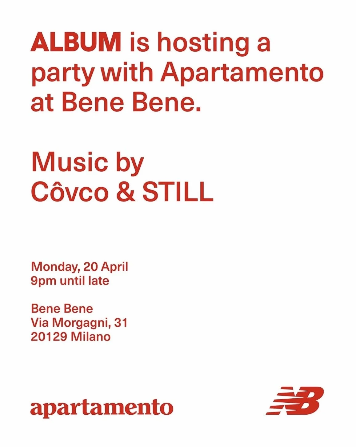 Album and Apartamento at Bene Bene