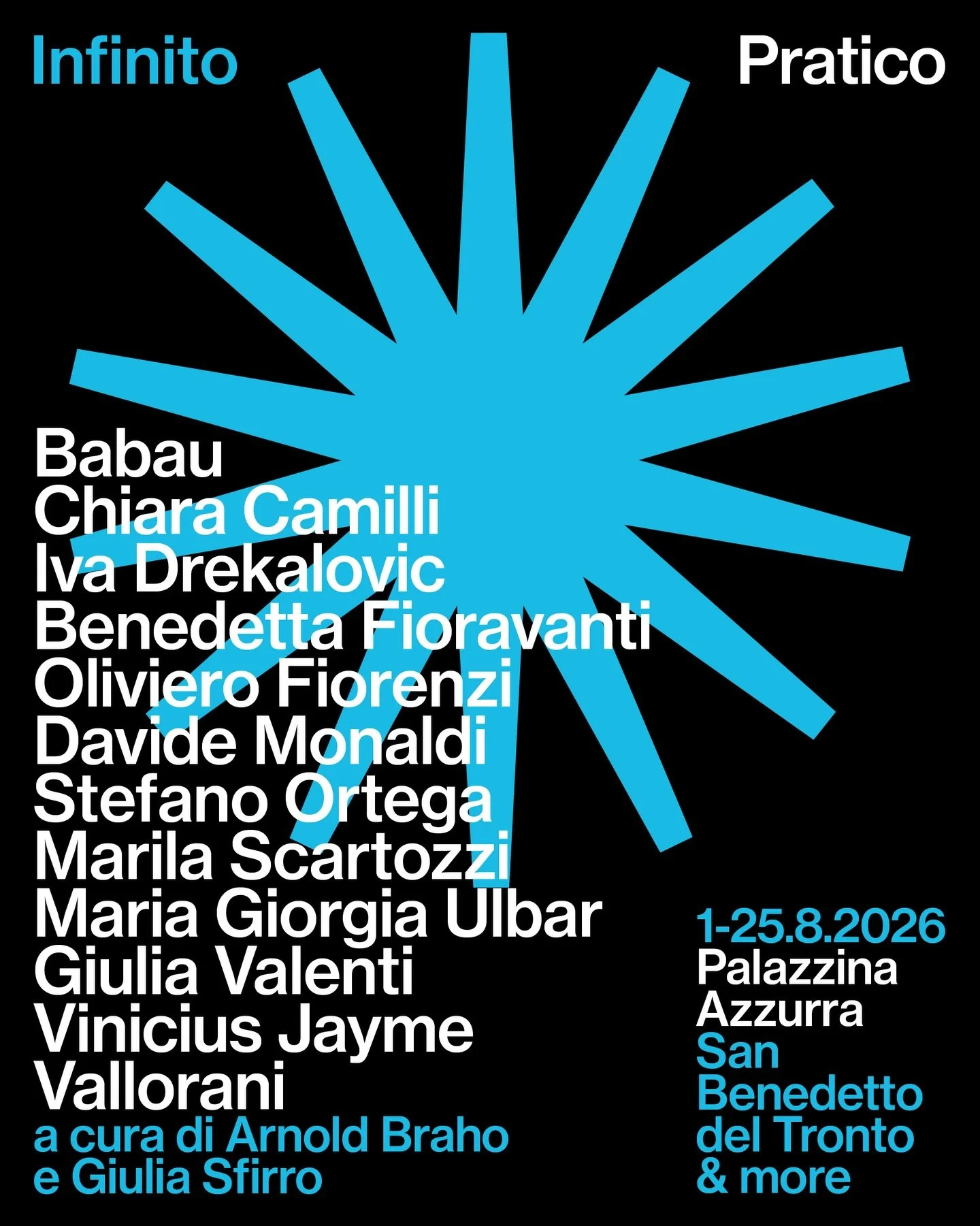 'Infinito Pratico' Exhibition at San Benedetto del Tronto