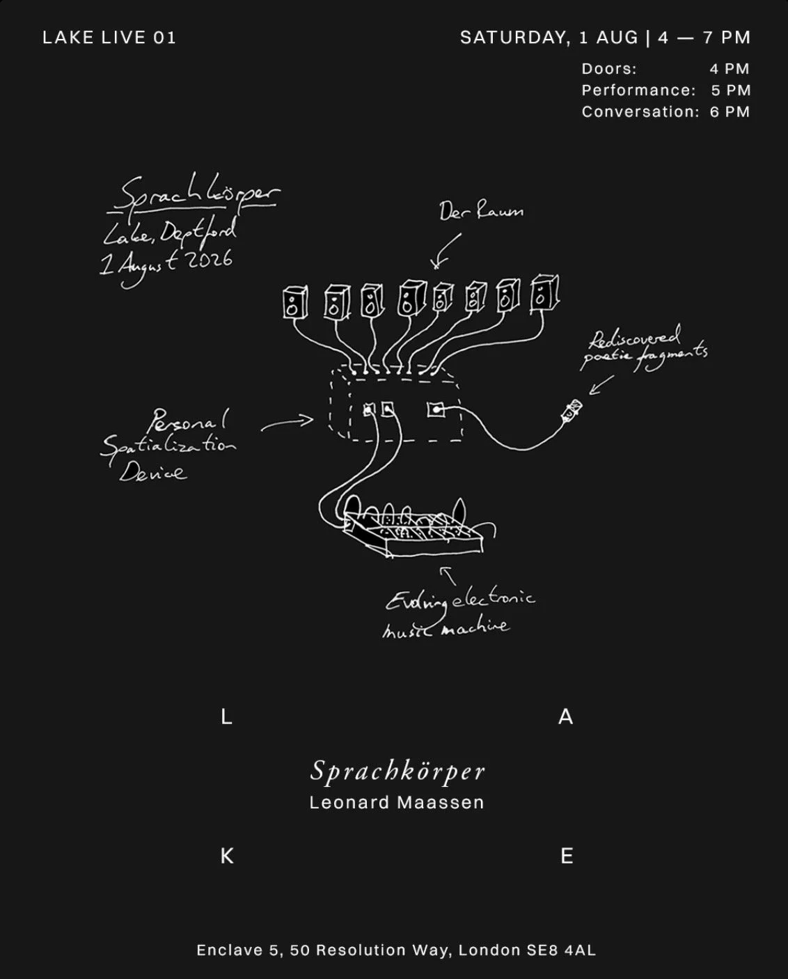 Lake Live Presents Sprachkörper by Leonard Maassen
