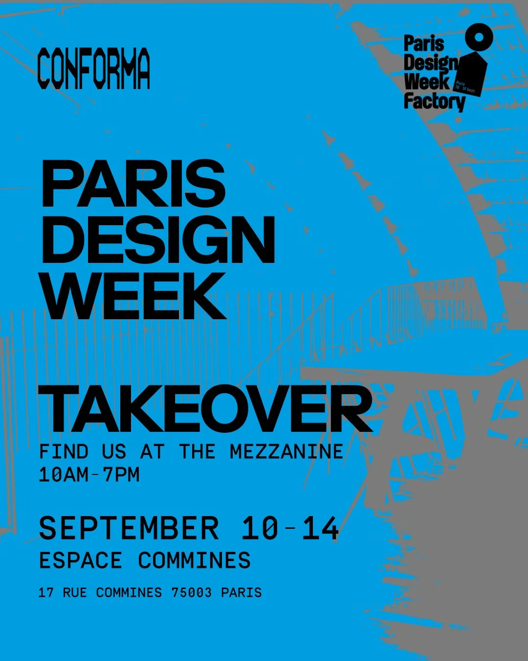 Conforma Paris Design Week Takeover at Factory