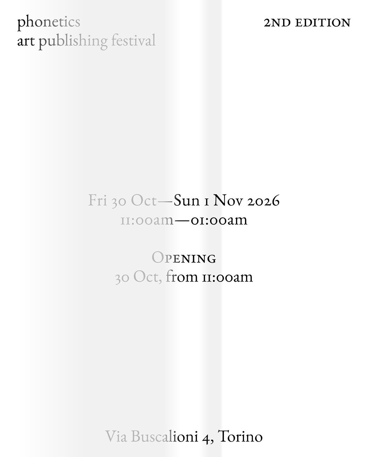 Phonetics Art Publishing Festival