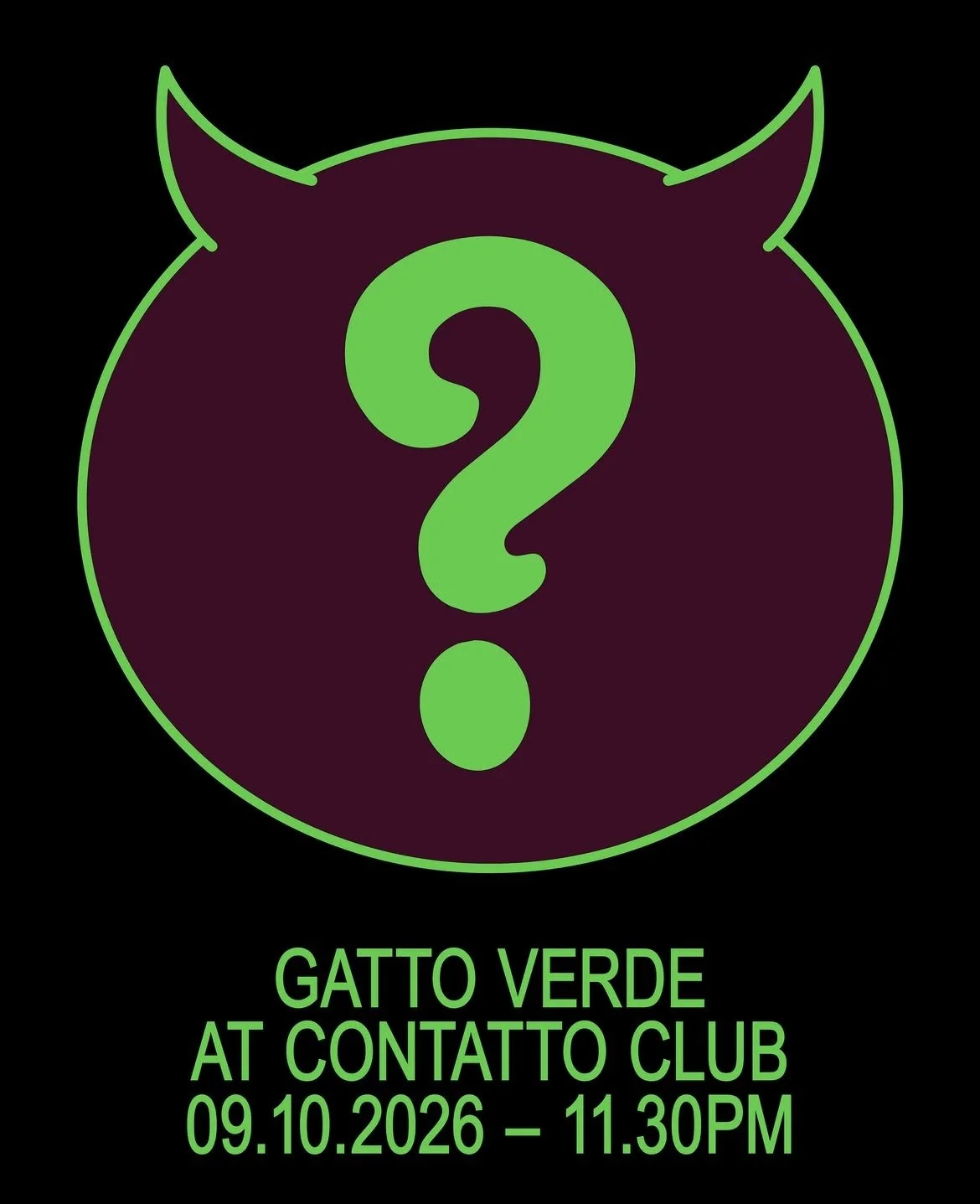 Gatto Verde at Contatto Club 