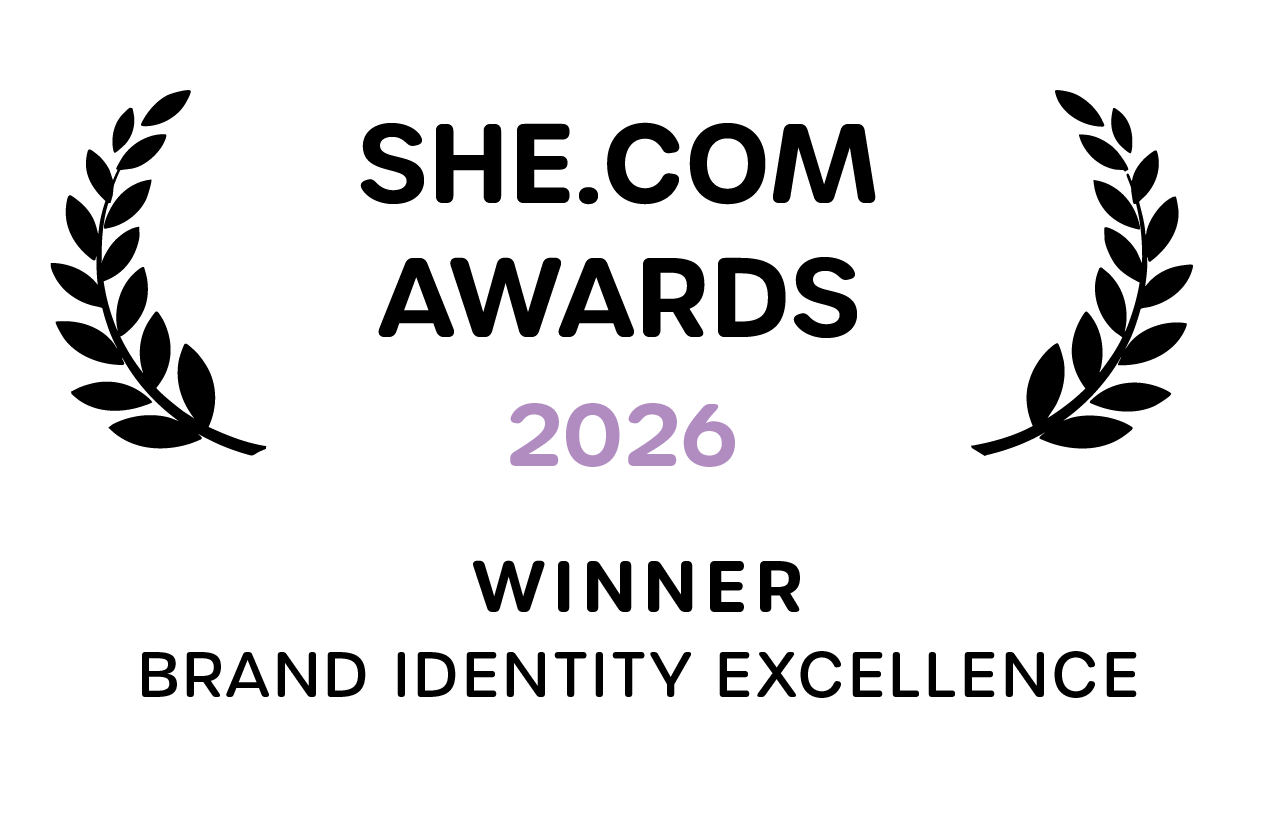 She.com Brand Identity Excellent Award winner in 2026