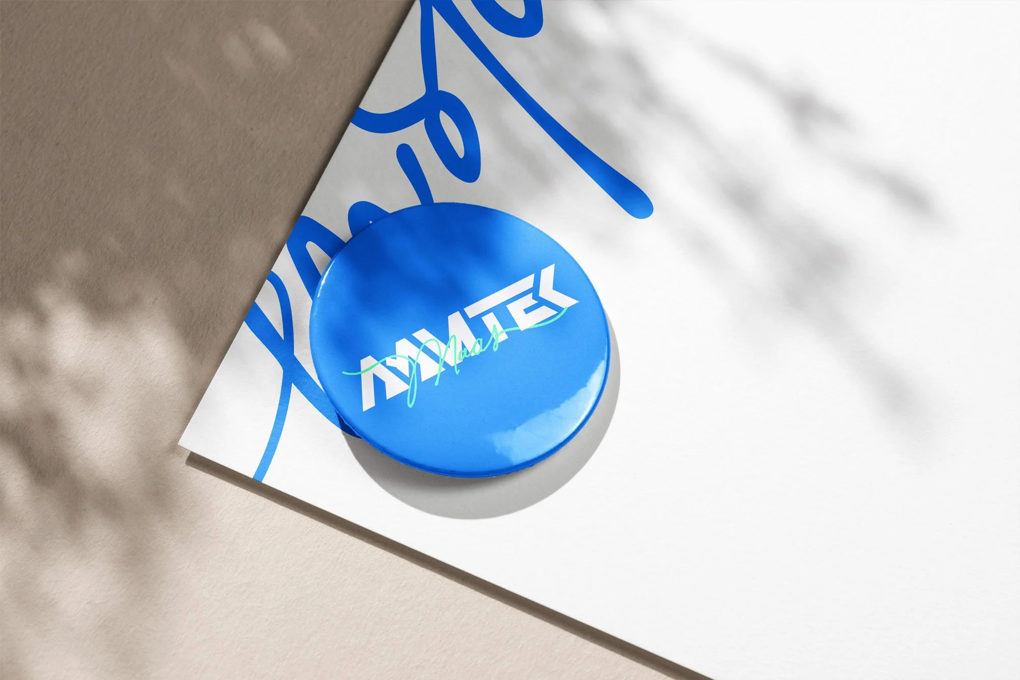 Letterhead and Round Badge Aamtek