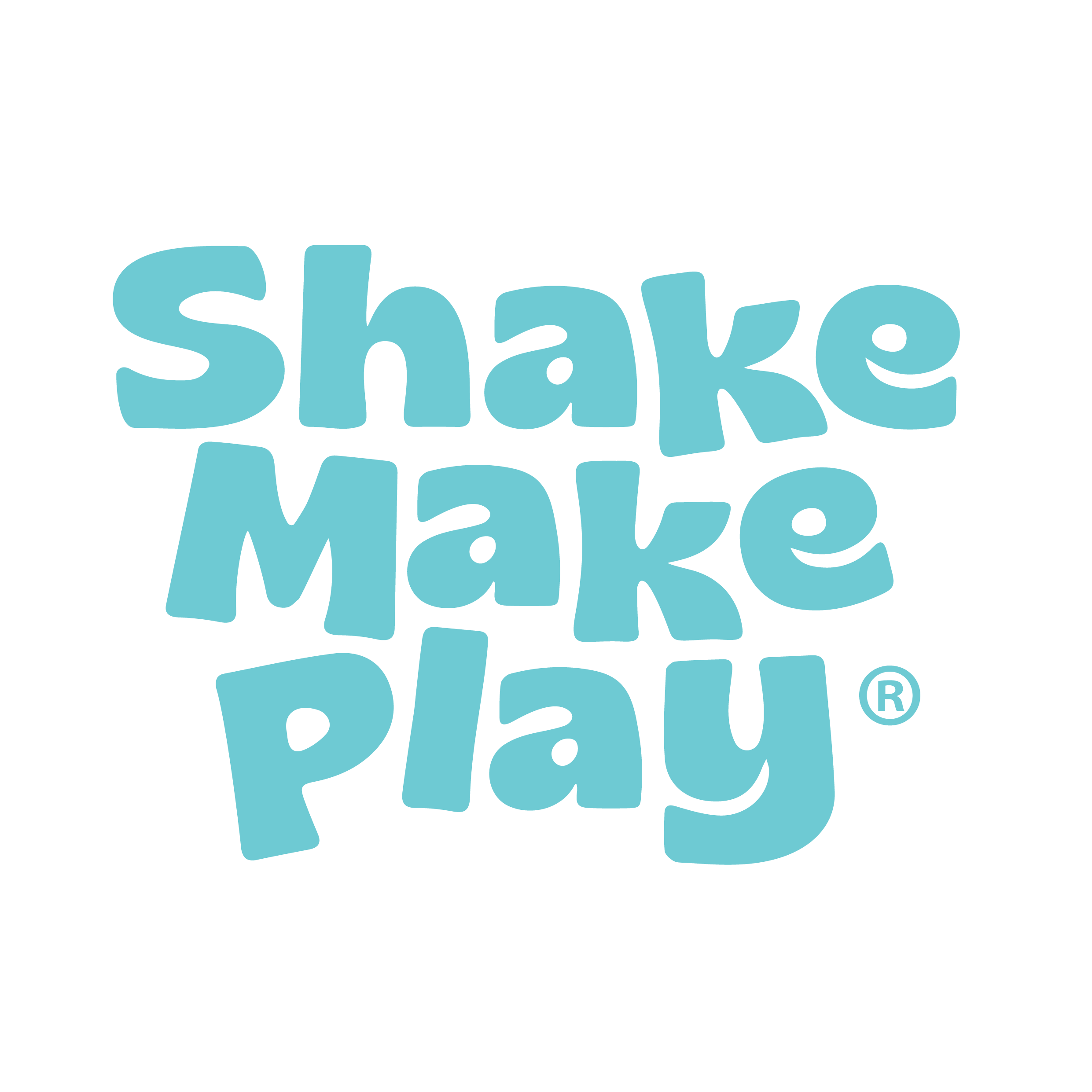 Shake Make Play Teal Logo