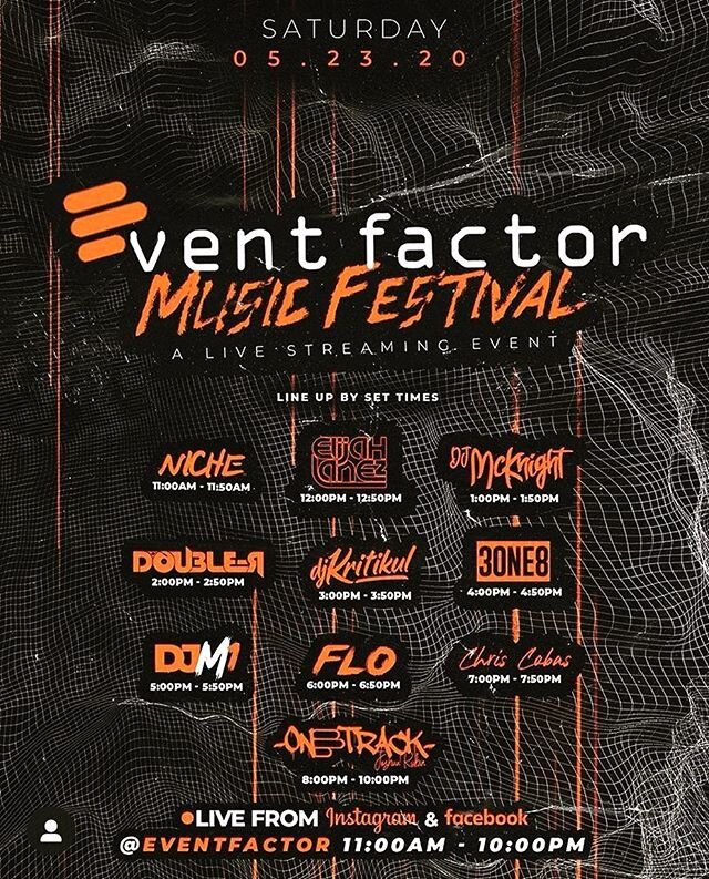 Join Us this Saturday May 23th at the Event Factor Music Festival where I&rsquo;ll be jamming along my good friend Dj Kritikul. Thank you to my family of @eventfactor for the invitation. #eventfactor #liberelectricviolin #libermusicevents #dj #livemu