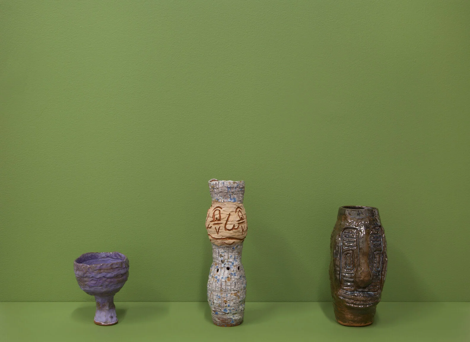   Purple Chalice   Ceramic, 2015   Infinite Sailor   Ceramic, 2015   Bort   Ceramic, 2015 