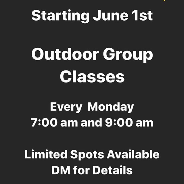 As we move into June I will be running outdoor group fitness classes starting with a 7:00am and 9:00am class every Monday morning. Group size will be kept to 15 or less, so spots are limited. DM for more details
#yycfitness #outdoorfitness #grouptrai