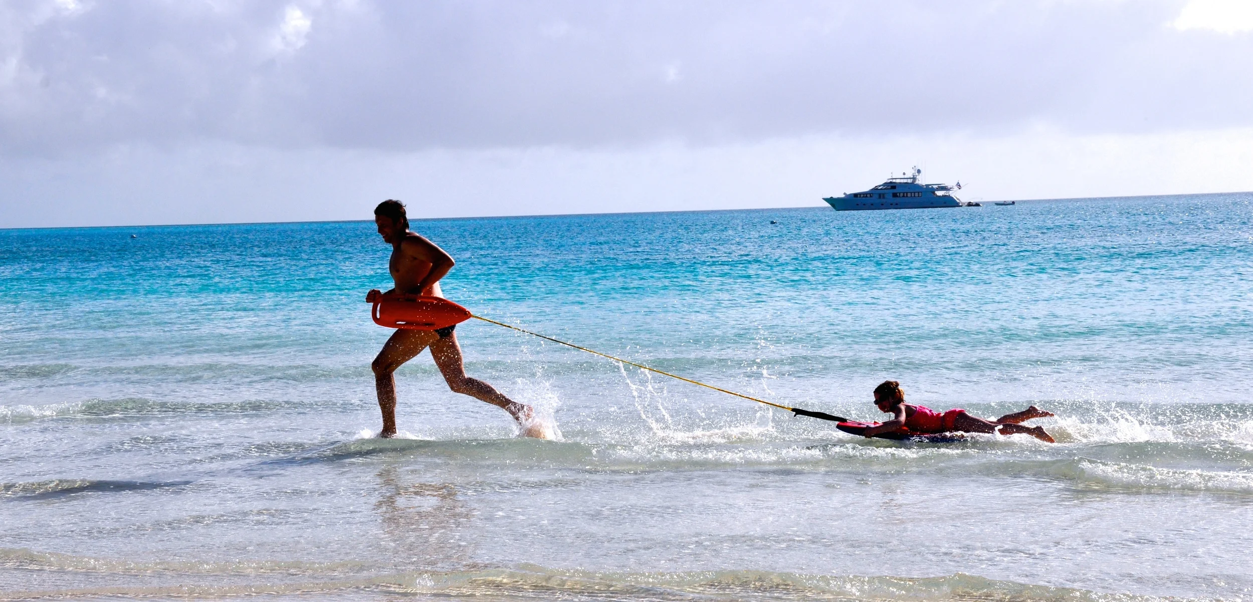 Boris Talan swim coaching children in open water