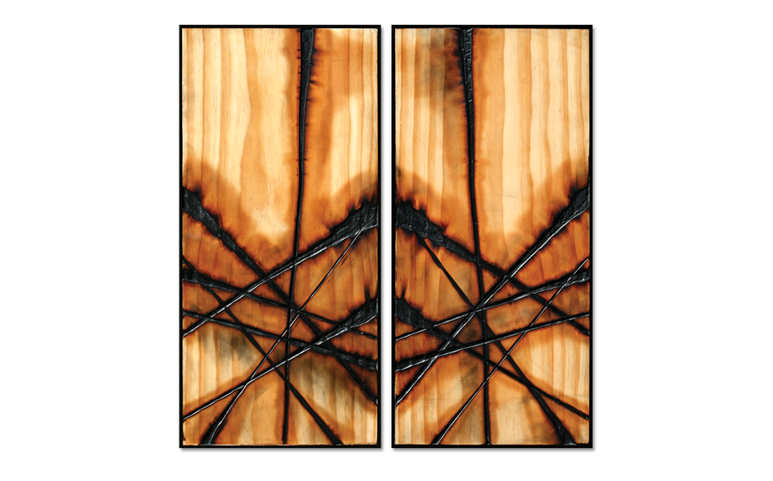 Burnt Panel Diptych No. 26