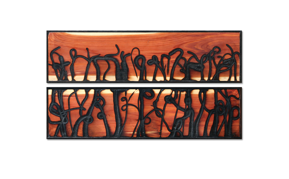 Burnt Panel Diptych No. 25