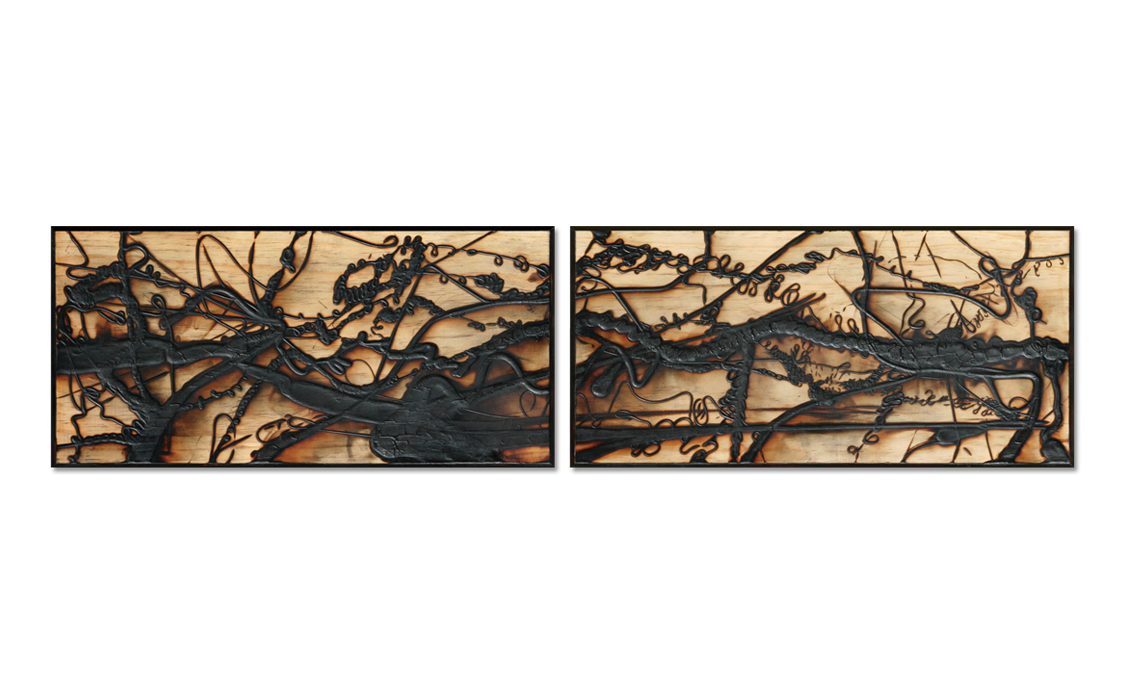 Burnt Panel Diptych No. 24