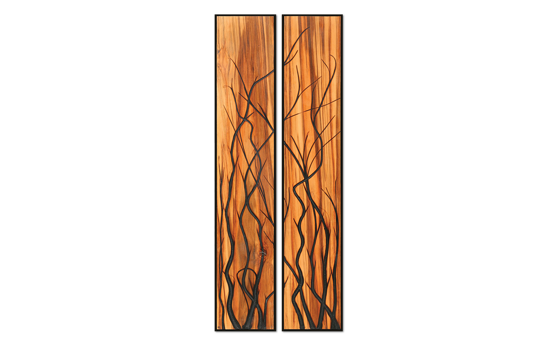 Burnt Panel Diptych No. 40