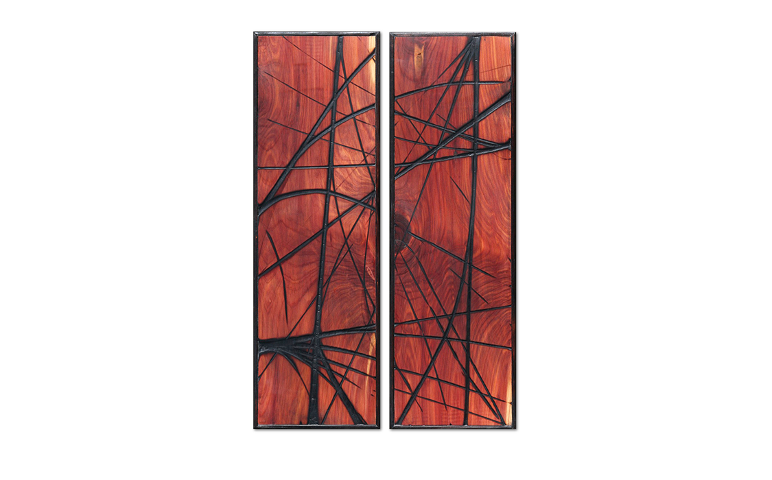 Burnt Panel Diptych No. 17