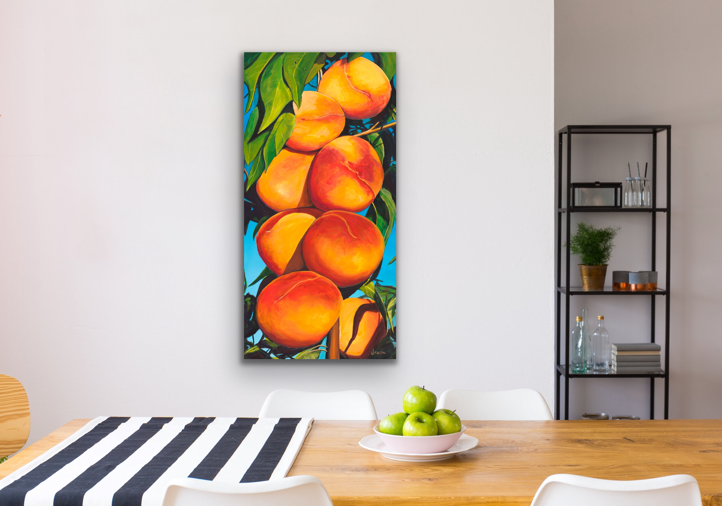 penticton peach painting by Okanagan artist