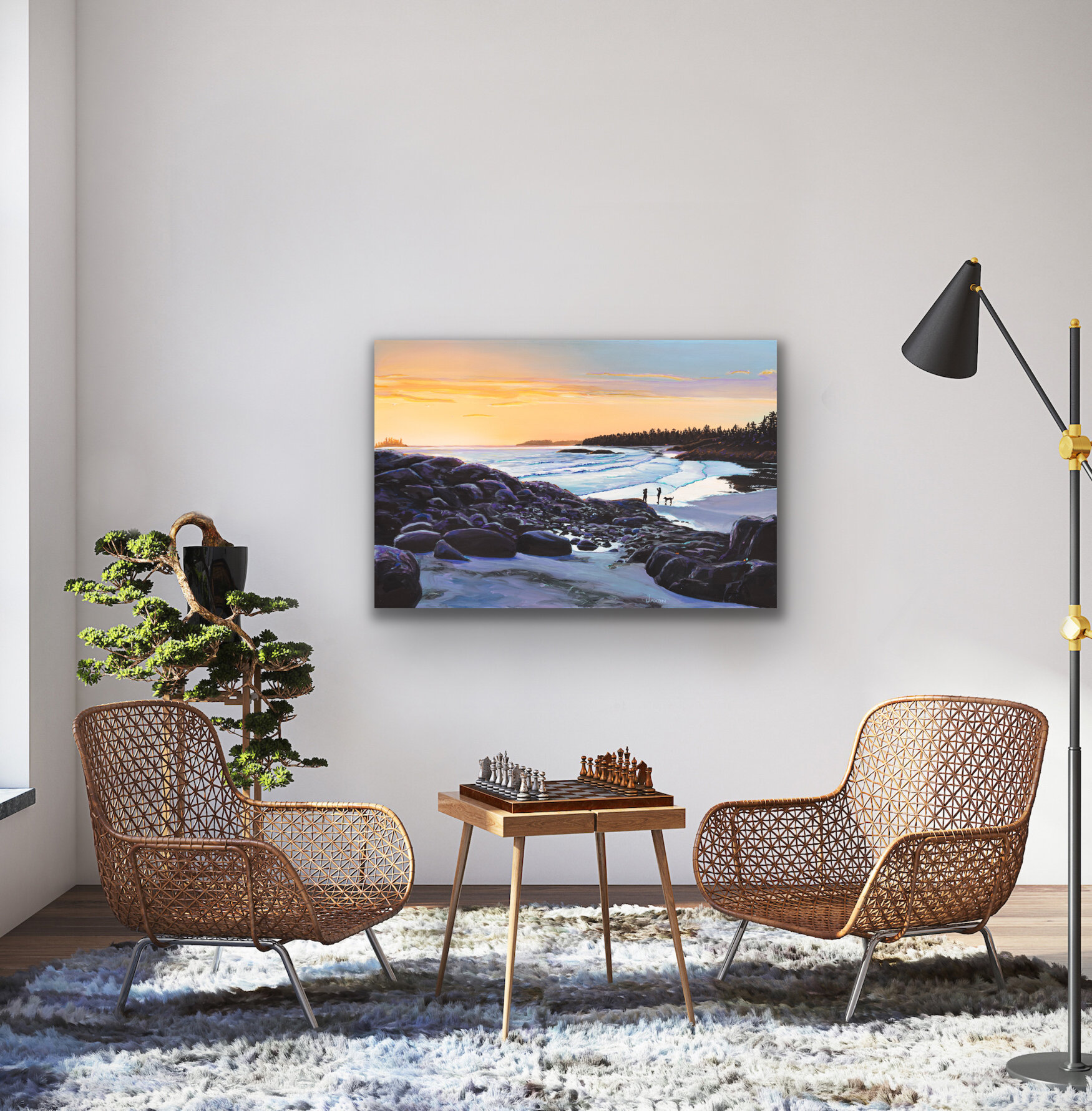 Print of Vancouver Island Painting from Tofino, BC
