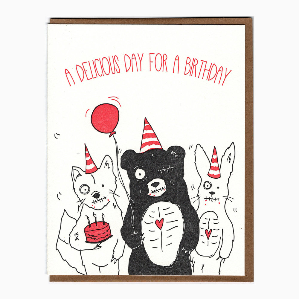 birthday zombie card — Blackbird Letterpress birthday zombie card — Blackbird Letterpress
