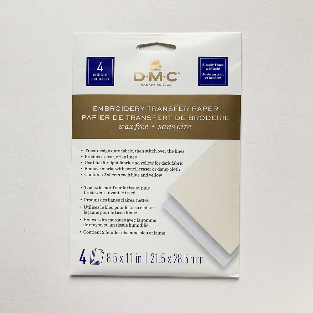 DMC embroidery transfer paper — Blackbird Letterpress