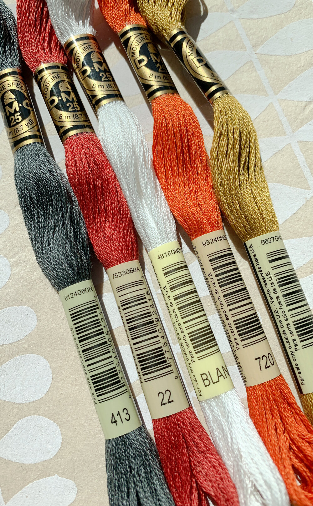 Roaring Bear embroidery thread set — Blackbird Letterpress