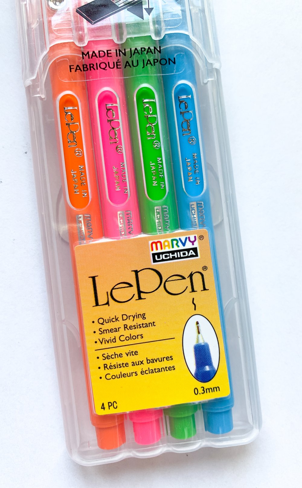 LePen Neon 4-Piece Pen Set