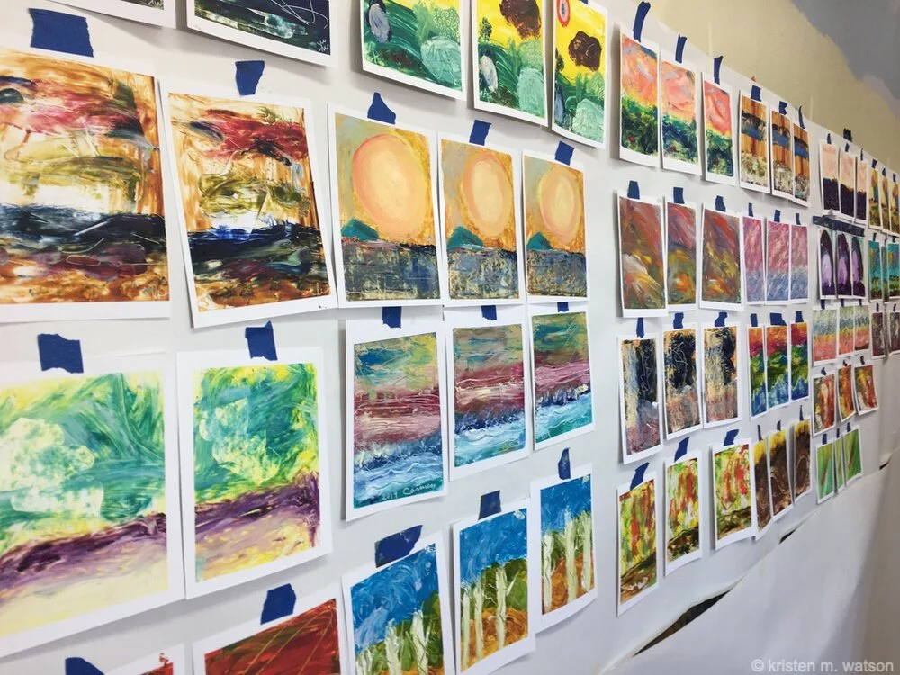 Intuitive Painting (Sequencing) with Kristen at Davis Studio, S. Burlington, VT